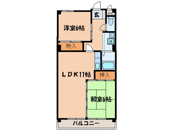 サンマンションチェリ－の物件間取画像